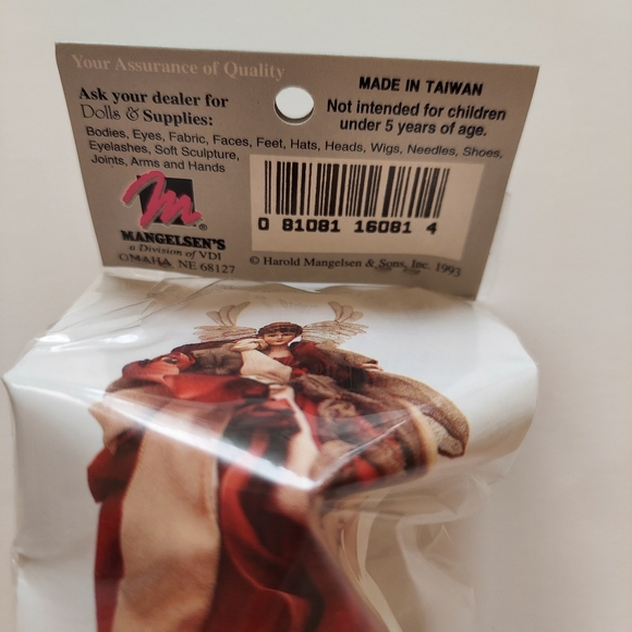 Vintage Porcelain Lady (Angel) & Hands Set 2 3/8" Brown Hair by Mangelsen's NWT - Picture 7 of 8